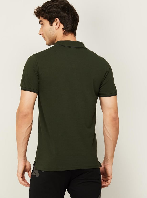 KAPPA Solid Sports Polo T-shirt