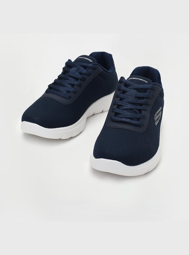 SKECHERS Men Textured Lace-Up Sports Shoes