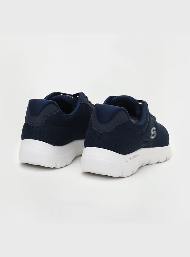 SKECHERS Men Textured Lace-Up Sports Shoes