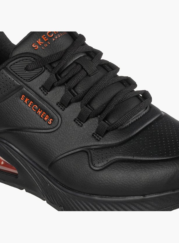 SKECHERS Men Perforated Lace-Up Sports Shoes