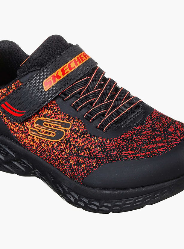 SKECHERS Boys Microspec II Boys Paneled Lace-Up Shoes
