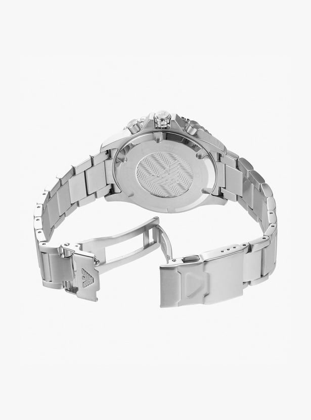 EMPORIO ARMANI Men Round Chronograph Watch with Metal Strap - AX1734T