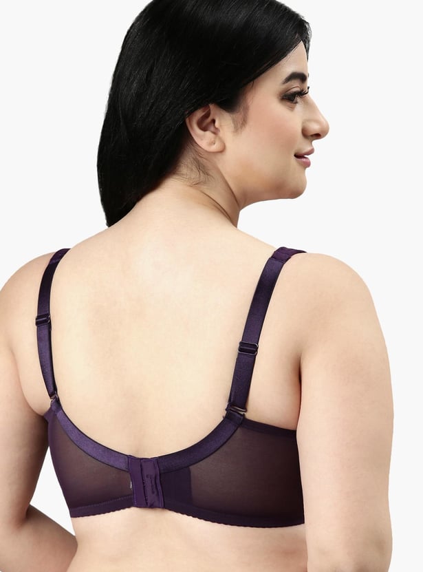 ENAMOR Lace Non-Padded Non-Wired Full Coverage Bra