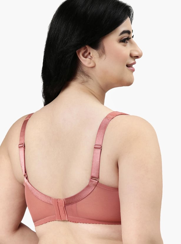 ENAMOR Lace Non-Padded Non-Wired Full Coverage Bra