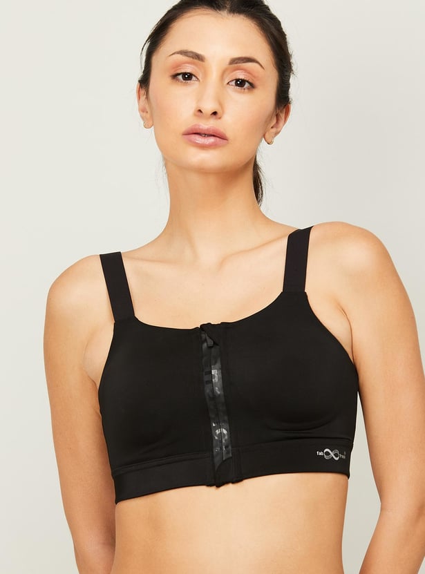 ENAMOR Women Solid Padded Non-Wired Sports Bra