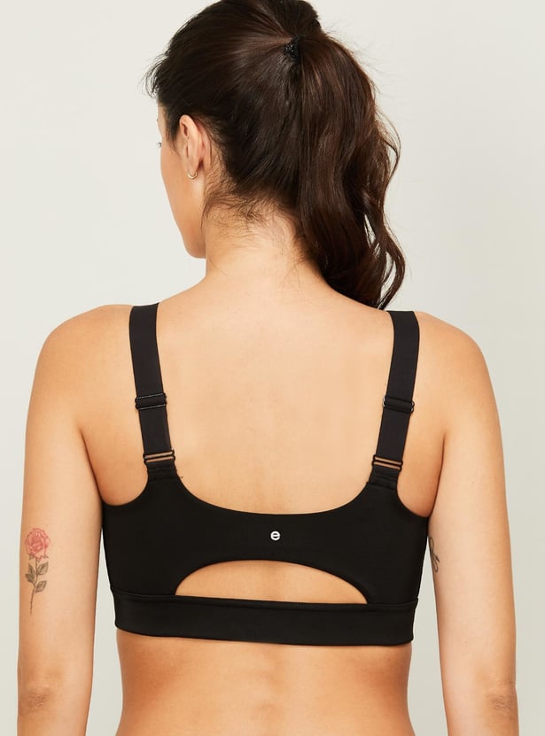 ENAMOR Women Solid Padded Non-Wired Sports Bra
