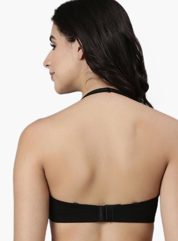 ENAMOR Solid Padded Plunge Bra