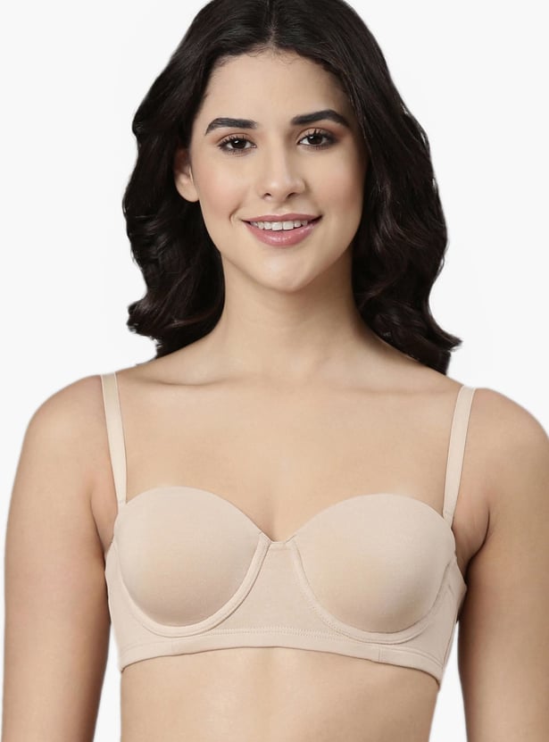 ENAMOR Solid Padded Plunge Bra