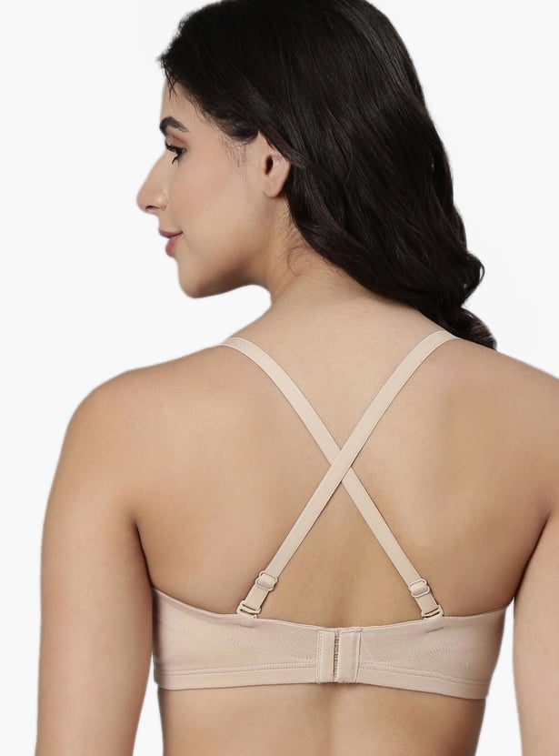 ENAMOR Solid Padded Plunge Bra