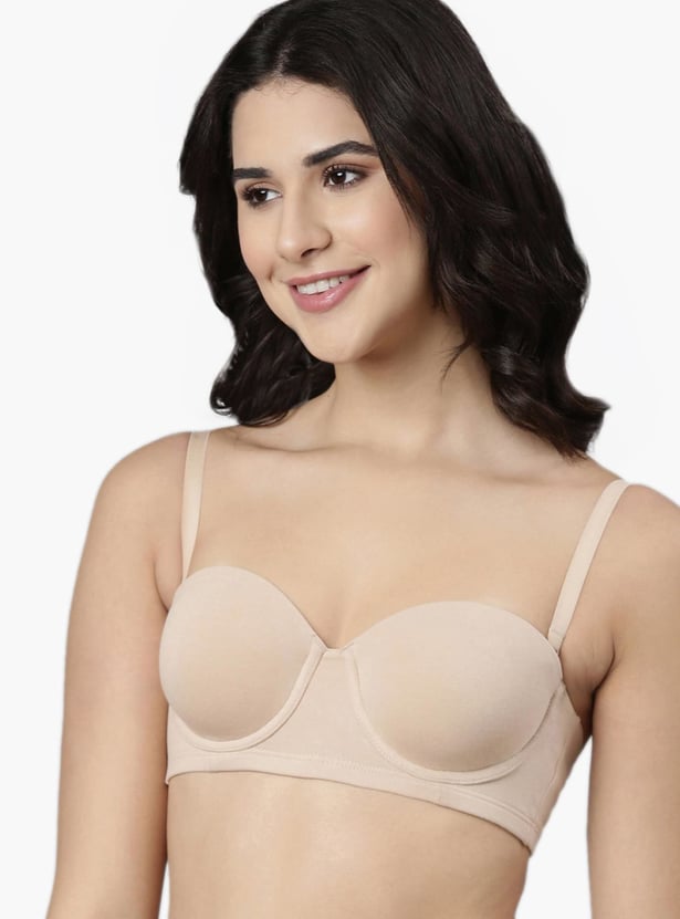 ENAMOR Solid Padded Plunge Bra
