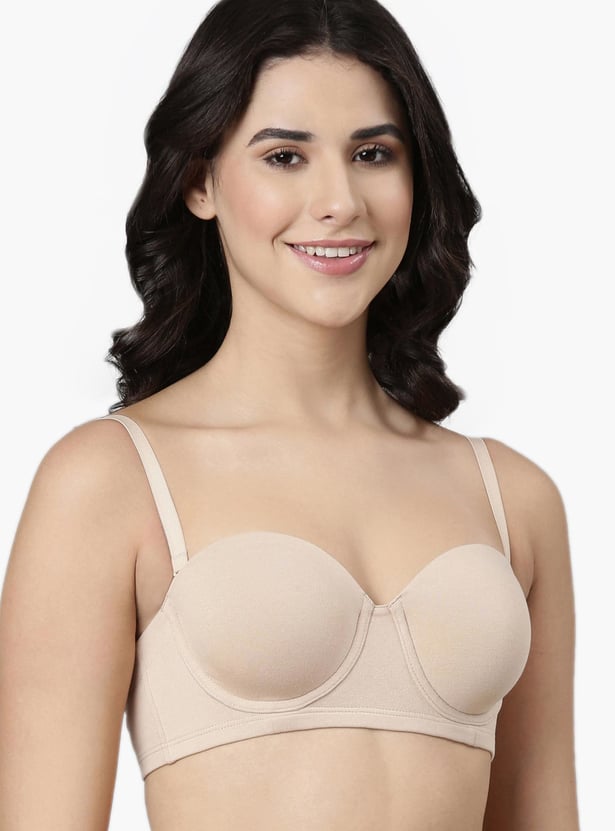 ENAMOR Solid Padded Plunge Bra