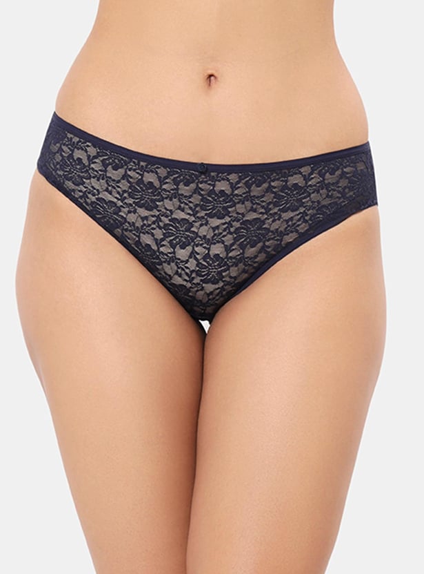 AMANTE Lace Textured Bikini Panties