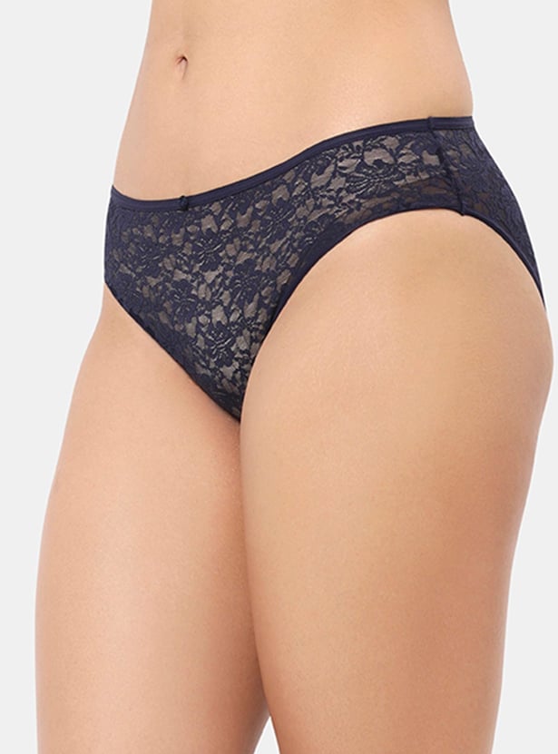 AMANTE Lace Textured Bikini Panties