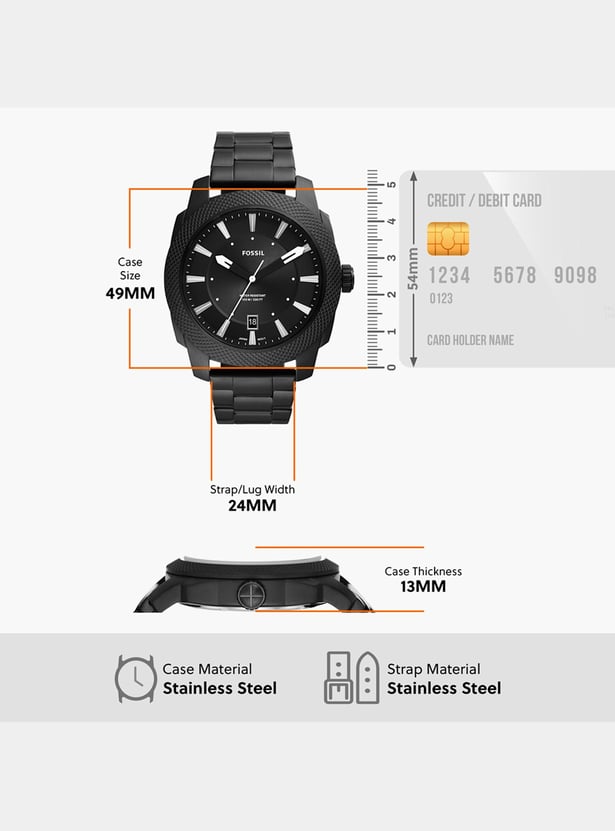 FOSSIL Machine Men Analog Watch with Metal Strap - FS5971I