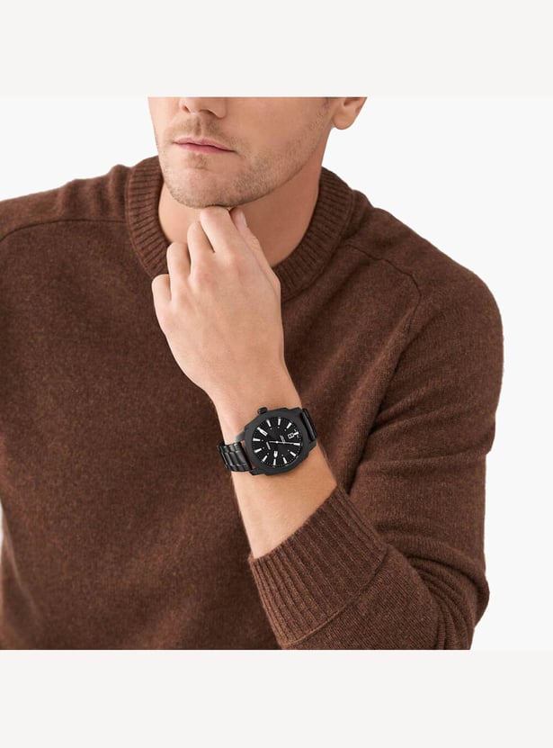 FOSSIL Machine Men Analog Watch with Metal Strap - FS5971I