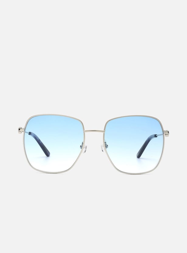 TOMMY HILFIGER Women Solid UV-Protected Square Sunglasses- TH2607C5SIBLBL55S