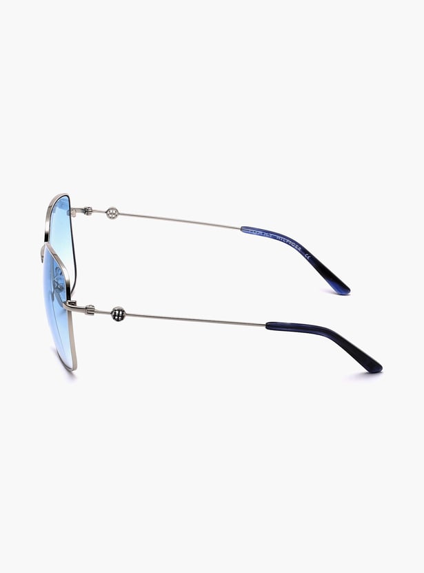 TOMMY HILFIGER Women Solid UV-Protected Square Sunglasses- TH2607C5SIBLBL55S