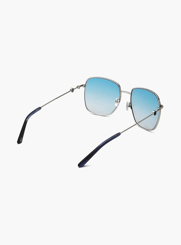 TOMMY HILFIGER Women Solid UV-Protected Square Sunglasses- TH2607C5SIBLBL55S