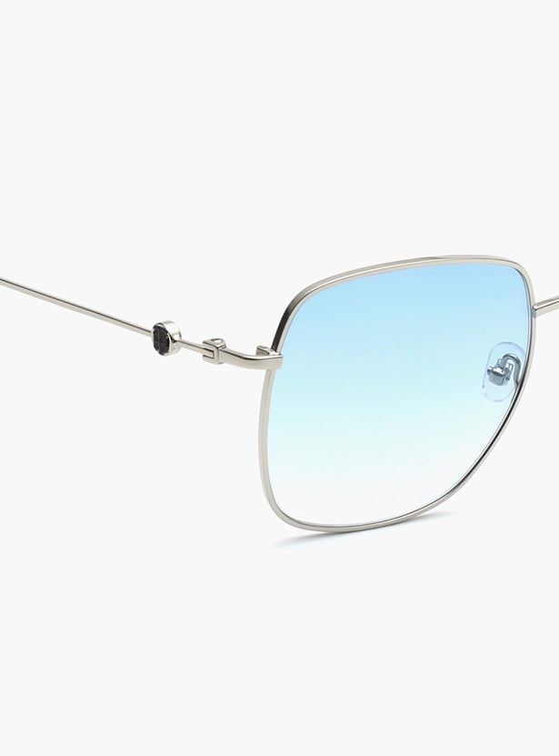 TOMMY HILFIGER Women Solid UV-Protected Square Sunglasses- TH2607C5SIBLBL55S