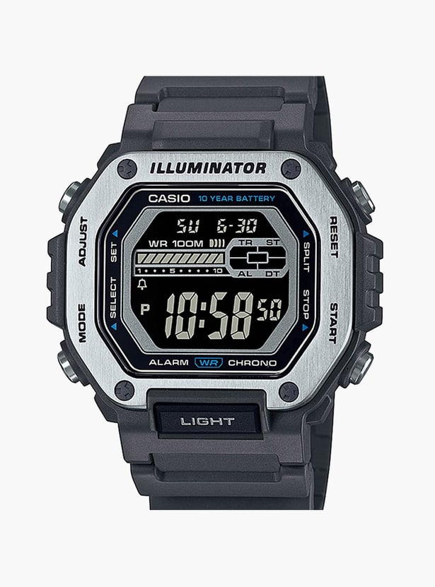 CASIO Youth Men Octagonal Digital Watch with Resin Strap - D294