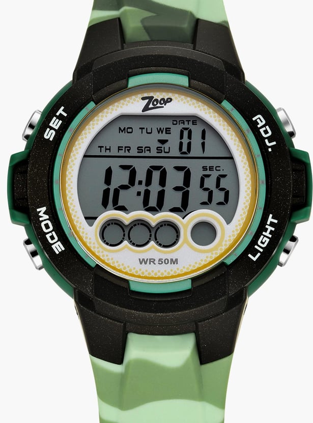 ZOOP Kids Camouflage Printed Water-Resistant Digital Watch - NR16019PP01
