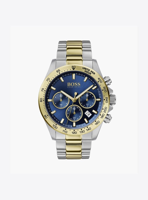 BOSS Men Dual-Tone Round Chronograph Watch with Metal Strap - 1513767