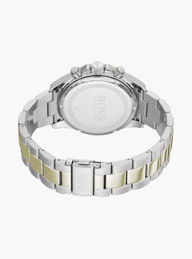 BOSS Men Dual-Tone Round Chronograph Watch with Metal Strap - 1513767