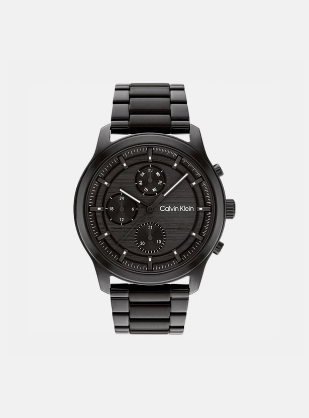 CALVIN KLEIN Men Round Chronograph Watch with Metal Strap - 25200209
