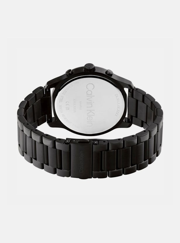 CALVIN KLEIN Men Round Chronograph Watch with Metal Strap - 25200209
