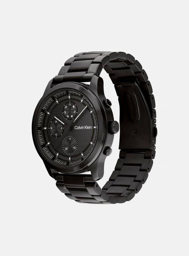 CALVIN KLEIN Men Round Chronograph Watch with Metal Strap - 25200209