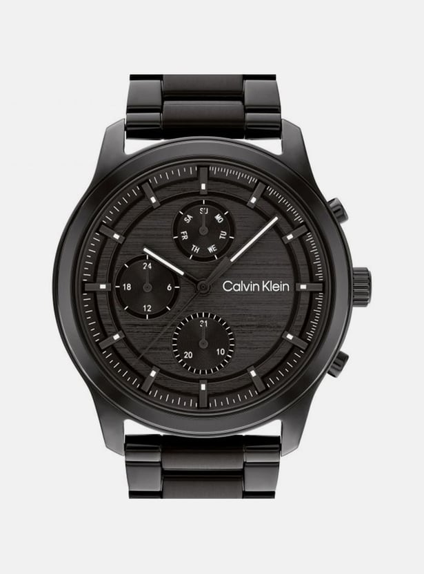 CALVIN KLEIN Men Round Chronograph Watch with Metal Strap - 25200209