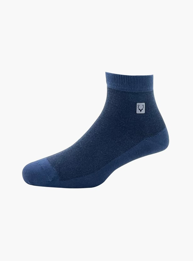 ALLEN SOLLY Men Textured Ankle-Length Socks