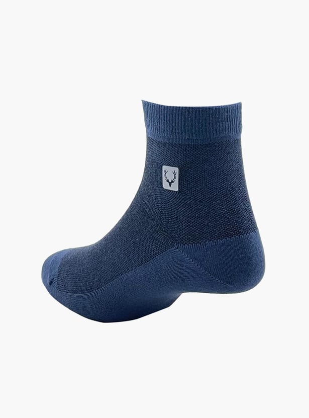 ALLEN SOLLY Men Textured Ankle-Length Socks