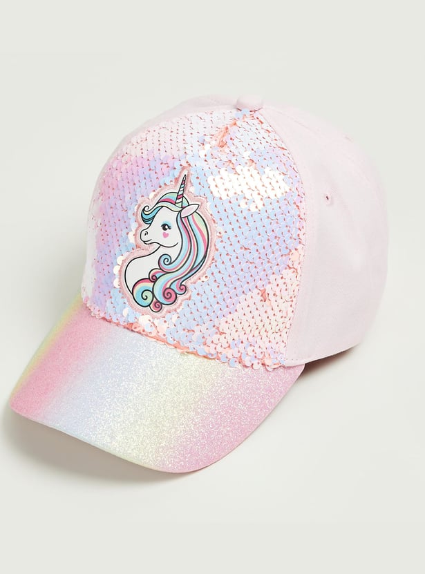 FAME FOREVER Girls Embellished Baseball Cap