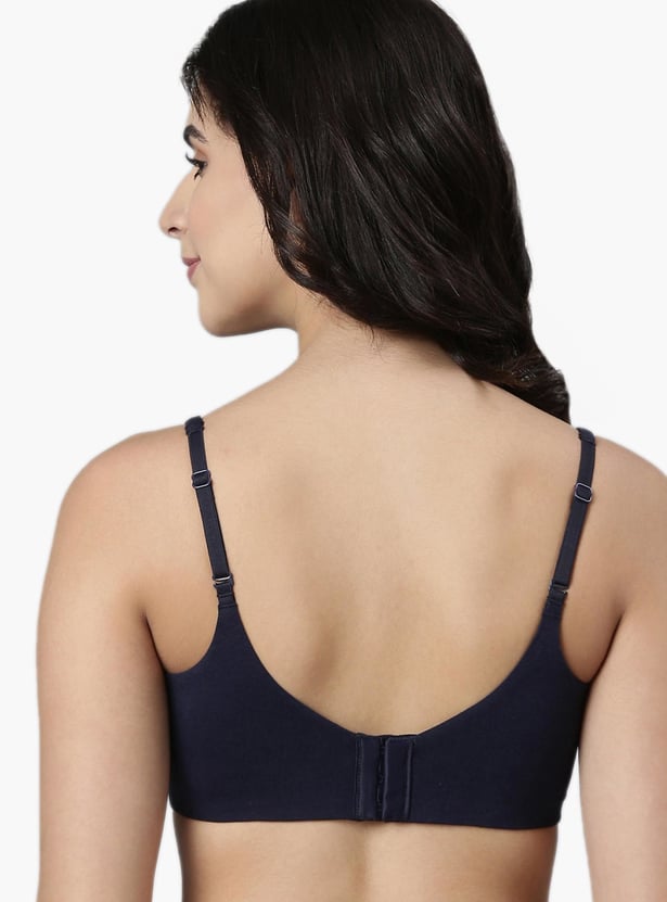ENAMOR Solid Padded Non-Wired Minimizer Bra