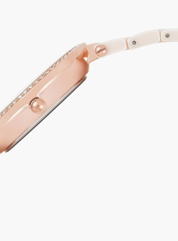 ANNE KLEIN Women Embellished Analog Watch with Metal Strap - NEAK2130RGLP