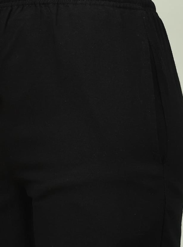 BIBA Schiffli Hem Straight Pants