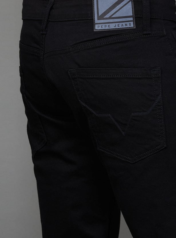 PEPE JEANS Men Solid Regular Tapered Jeans