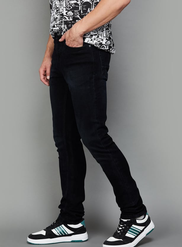 CELIO Men Solid Slim Tapered Jeans
