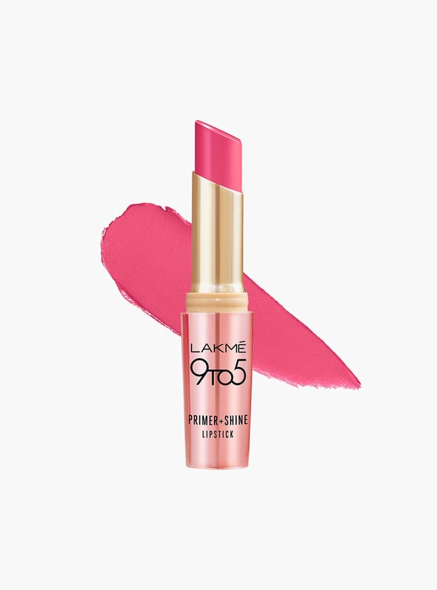 LAKME 9 to 5 Primer + Shine Lipstick - SP1 Pink Rose - 3.6g