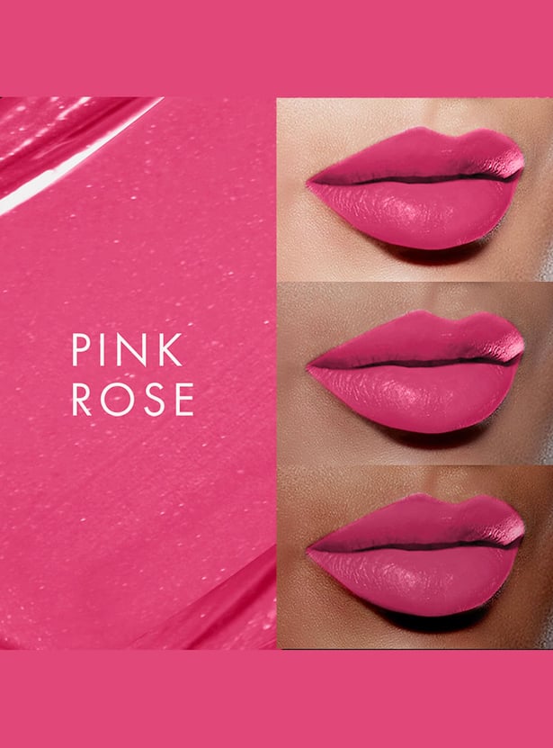 LAKME 9 to 5 Primer + Shine Lipstick - SP1 Pink Rose - 3.6g