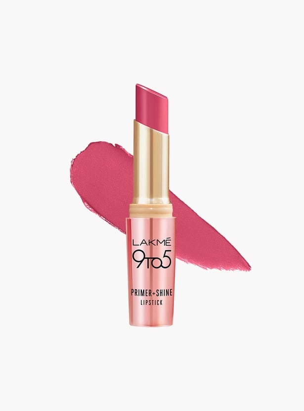 LAKME 9 to 5 Primer + Shine Lipstick - SP2 Pink Dream - 3.6g