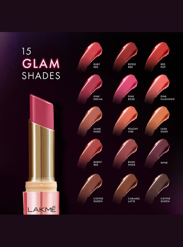 LAKME 9 to 5 Primer + Shine Lipstick - SP2 Pink Dream - 3.6g