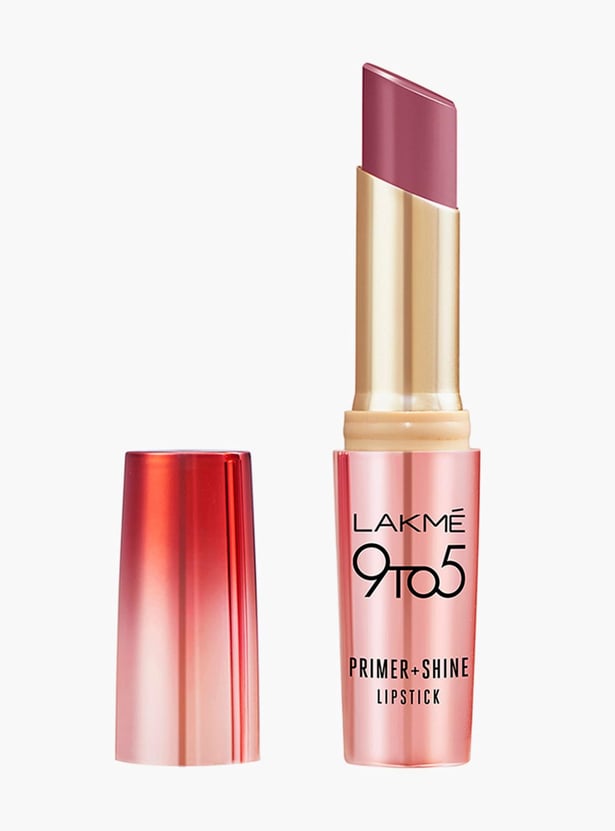 LAKME 9 to 5 Primer + Shine Lipstick - SR5 Wine - 3.6g