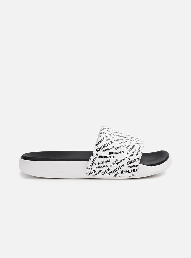 SKECHERS Men Typographic Printed Sliders
