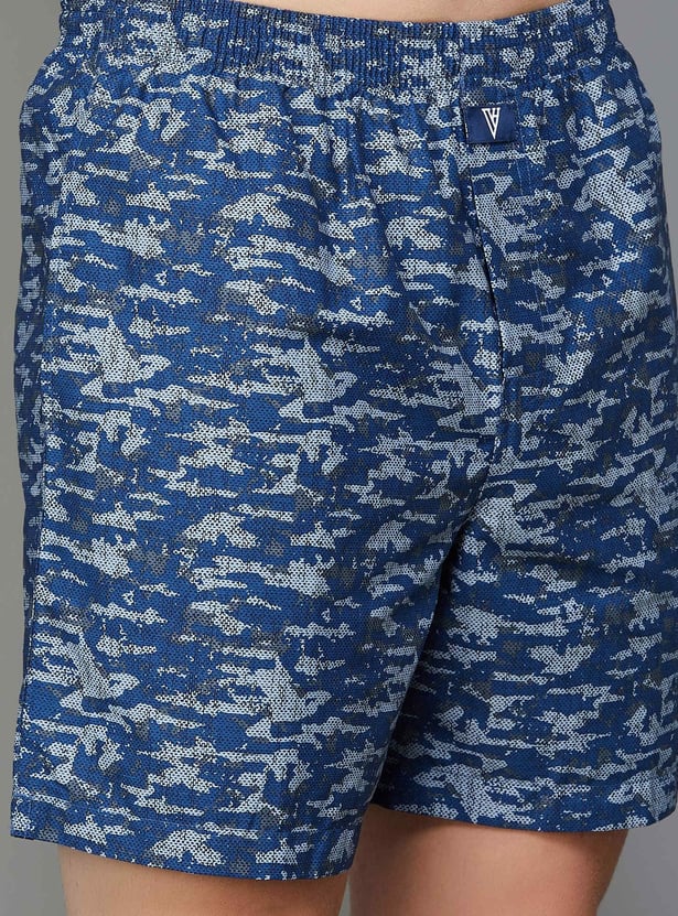 VAN HEUSEN Men Printed Boxers - Pack of 2
