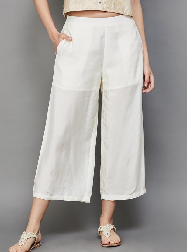MELANGE Women Solid Palazzos