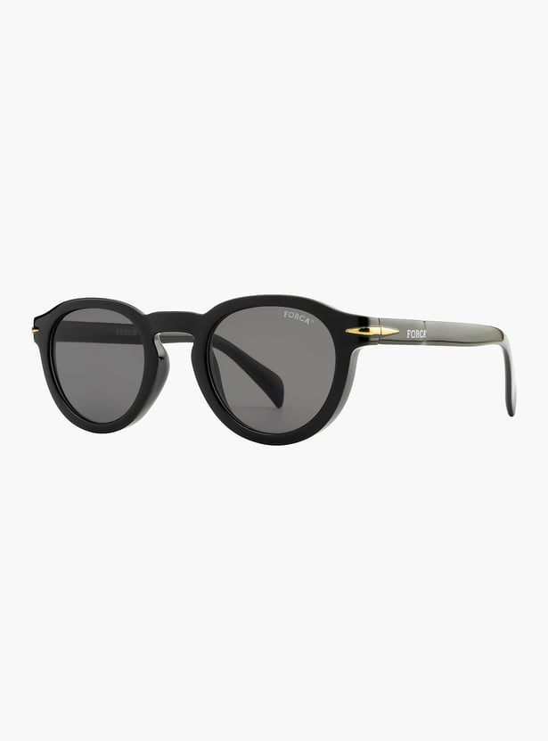 FORCA Men Solid UV-Protected Round Sunglasses - FR-RO-1045-C03