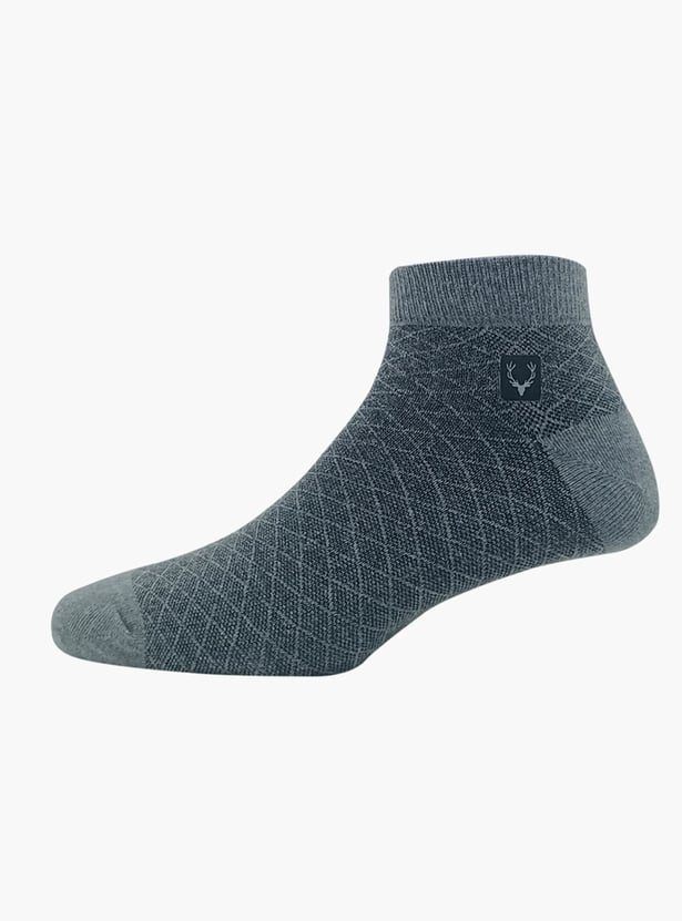 ALLEN SOLLY Men Textured Ankle-Length Socks - Pack of 3