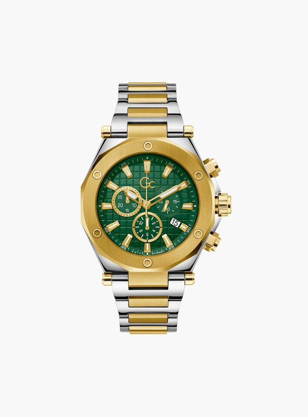 GC Legacy Men Chronograph Watch with Two-Tone Metal Strap - Z18003G9MF